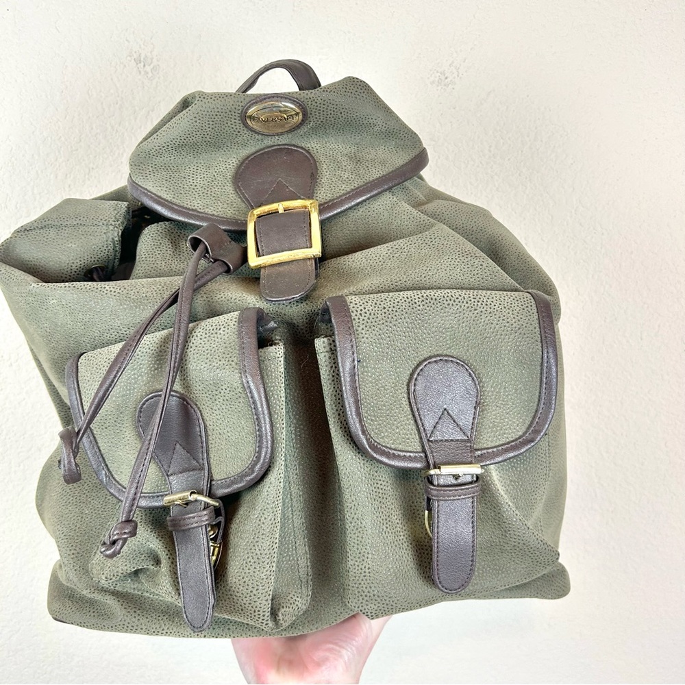 Vintage G. Versace Green Backpack